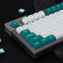 Mintcaps Dark Green White Keycaps Set 150 Keys MSA