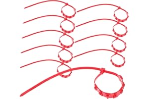 Abaodam 10pcs Anti-slip Nylon Tire Chains for Motorcycle Electric Bikes Scooters Two-wheel Three-wheel