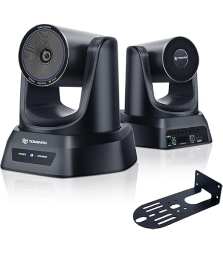TONGVEIO HD 1080P PTZビデオカメラ Amazon.com: TONGVEO PTZ Camera AI Auto Tracking 12X Optical Zoom