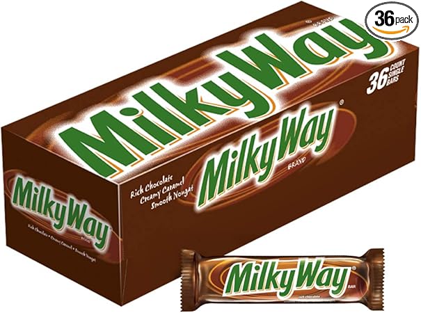 Amazon Com Milky Way Milk Chocolate Singles Size Candy Bars 1 84