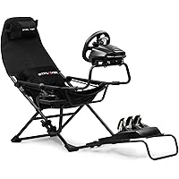 Picture of GTPLAYER Sim Racing Cockpit Foldable & Adjustable for High Performance Sim Racing Compact & Flexible Supports All Steering Wheels & Pedals for PC Wheel and Pedals Not Included (Red)