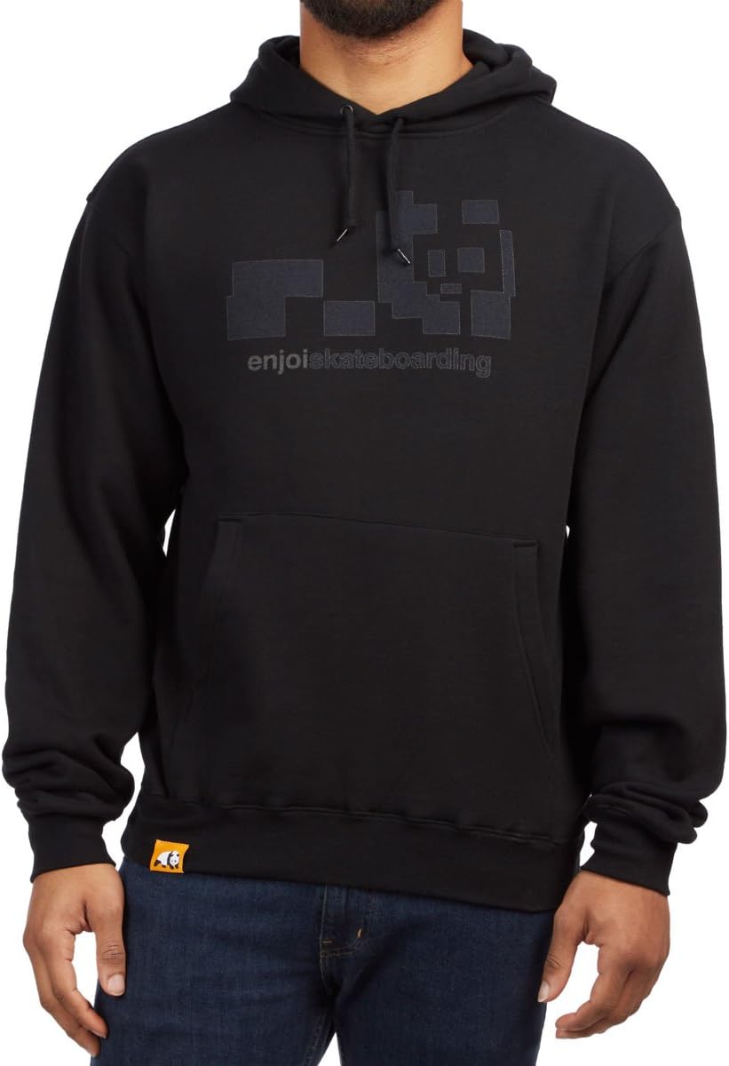 Enjoi 8 Bit Reflective Hoodie - Black