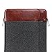 GMYLE Soft Sleeve for Macbook Air/Pro/Retina 13 inch, 13-13.3 Inch Laptop - Dark Grey and Brown [Not fit for New Macbook Pro 2016-2017]