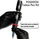 UPTATSUPPLY POSEIDON TK022 Rotary Tattoo Pen Machine Kit Power Supply 20 view 5