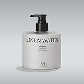 Objet Silky Gleam Body Lotion – Botanical Plant Oils & Butters with Niacinamide and Vitamin C&E – Deep Barrier Hydration, 24H Glow and Smooth Firm Skin – Premium Korean Body Care, Linen Water (450ml)