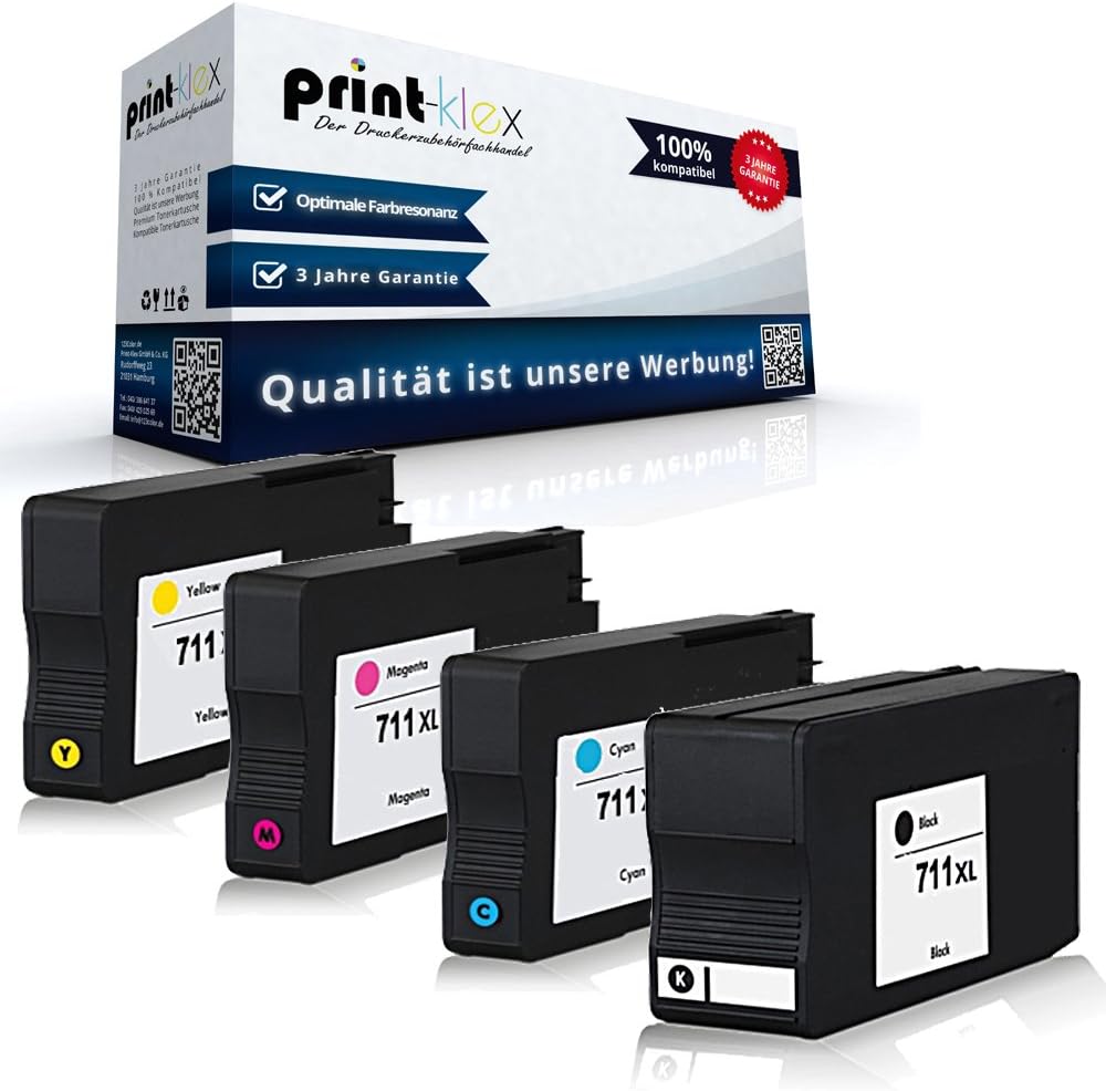 4 x Compatibles Cartuchos de Tinta para HP Designjet T120 T520 ...