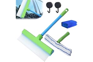 AquaSwipe Window Squeegee, AquaSwipe™ Recyclable Silicone Window Squeegee Kit, Window Cleaning Kit, for Shower Glass Mirror W