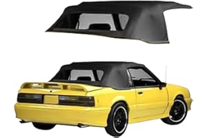 Sierra Auto Tops Fits 1983-1990 Mustang Convertible Top, Pinpoint Vinyl, Black
