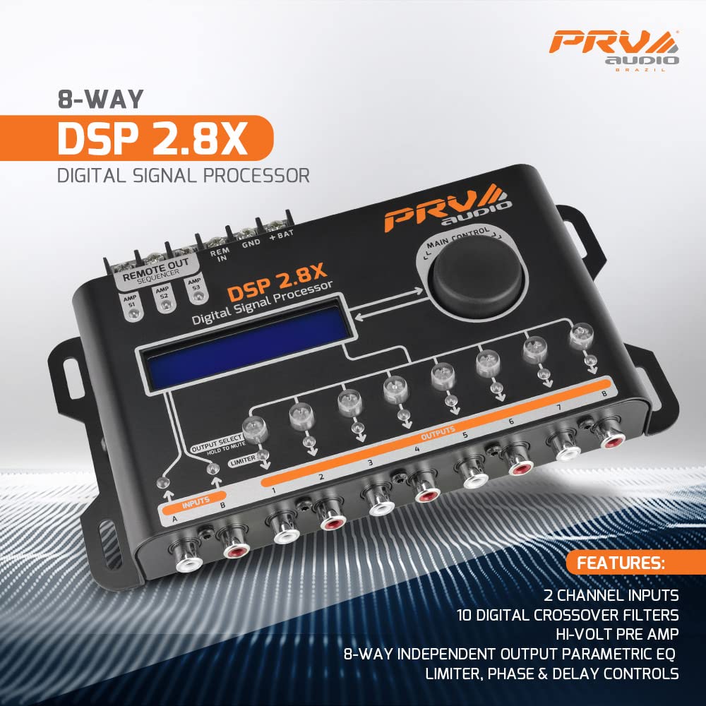 Mua PRV AUDIO Car Audio DSP 2.8X Digital Crossover and Equalizer 8 ...
