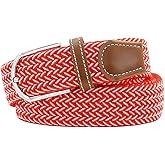 Huyfhksd Mixed Color Woven Stretch Braided Belts for Men and Women Fashion Elastic Belts
