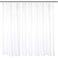 Barossa Design Waterproof Extra Wide Fabric Shower Curtain Liner Microfiber 108" W x 72" H - Hotel Quality, Machine Washable, White Shower Liner for Bath Tub, 108x72