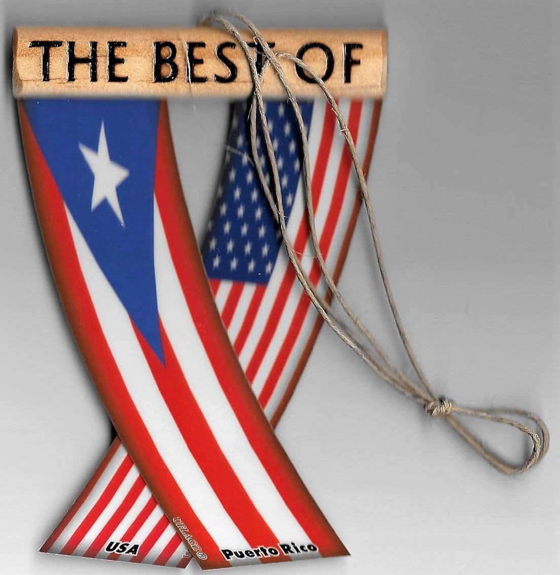 Puerto RICO and USA Puerto Rican American Puerto RICO and United States Boricua Americano Caribbean Flag Rear View Mirror Hanging CAR Flags Mini Banners for Inside The CAR Unity FLAGZ