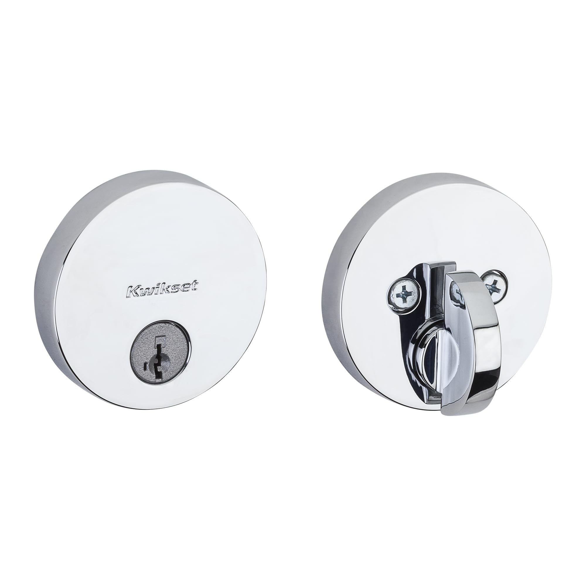 Kwikset 92580-025 Uptown deadbolt, Polished Chrome