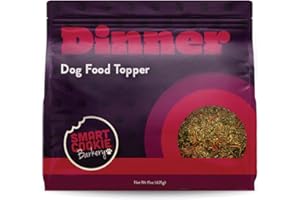 Smart Cookie Natural Dog Food Topper - Dinner - Dog Meal Mixer for All Ages - Food Topper for Picky Eaters and for Boosting Nutrition - Non GMO, Made in The USA - 15 oz Bag (30 Day Supply)