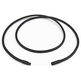 Glory Qin 2mm Black Wax Wire Leather Cord Chain Stainless Steel Rice Clasps Necklace Rope Chain 16 TO 28 Inch