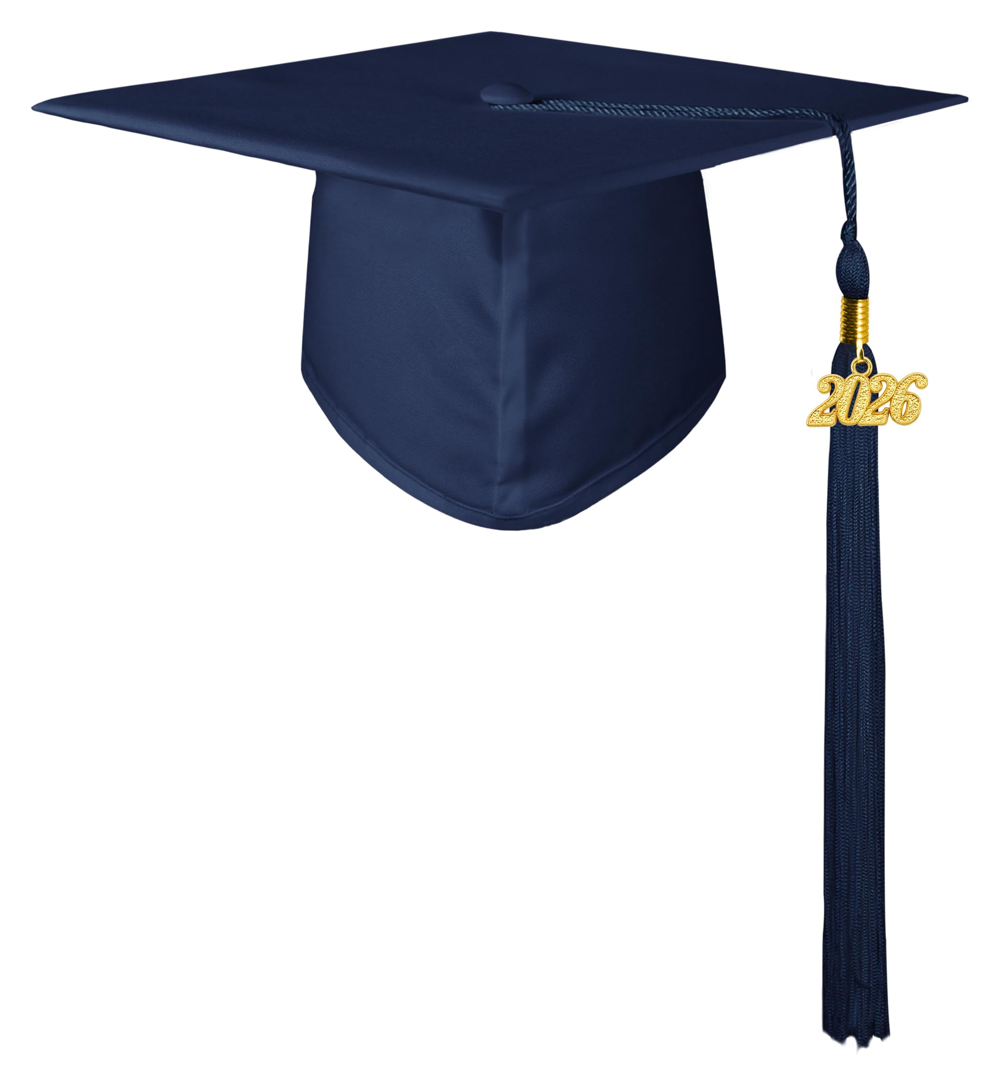GraduationMall Graduation Hat for Adult 2025 Bachelor Cap Motorboard Hat for High School University Graduation Cap - Navy
