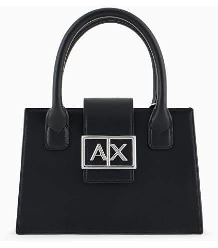 Amazon.com: Armani Exchange Women's Embossed Logo Zip Top Tote Bag