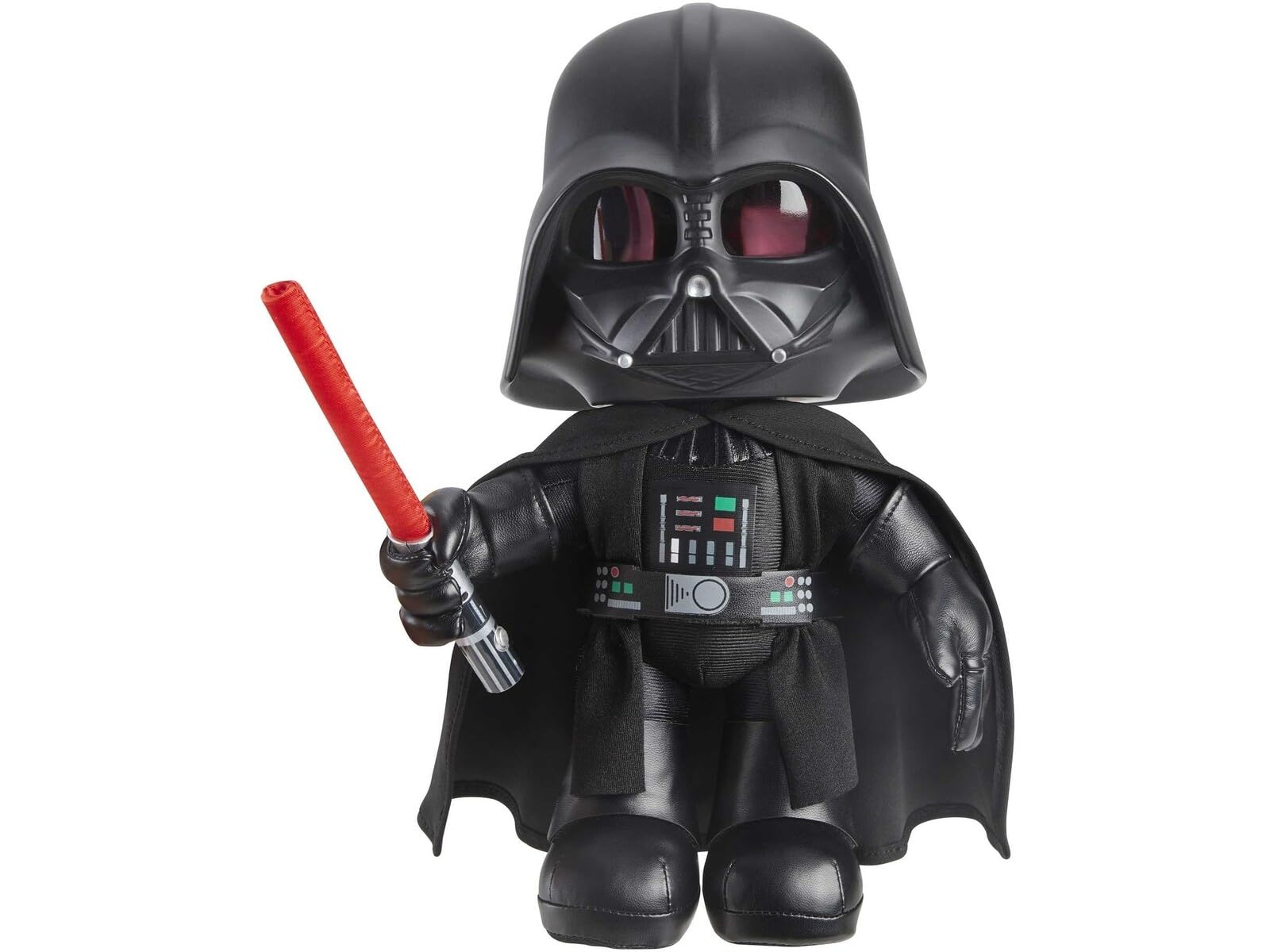 ​Star Wars Darth Vader Voice Manipulator Plush Figure with Light & Voice Changer, Collectible Gift