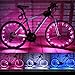 LEDMO(2 pack)Rechargeable Bicycle Bike Rim Lights, Bicycle Wheel Wire Rim 20 LED Cycling Flash Light, LED Pink Wheel Lights, Perfect for Safety and Fun color - Chargeable