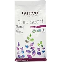 Nutiva Organic, non-GMO, Premium Black Chia Seeds, 48-ounce