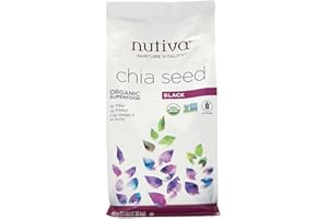 Nutiva Organic, non-GMO, Premium Black Chia Seeds, 48-ounce