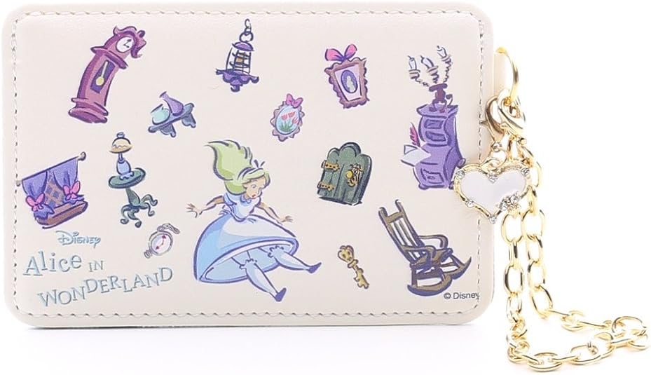 Amazon セット品 サマンサタバサ カラーズ バイ ジェニファー スカイ 不思議の国のアリス パスケース 定期入れ カードケース レディース Colors By Jennifer Sky Disney ディズニー パスケース チャーム 定期入れ