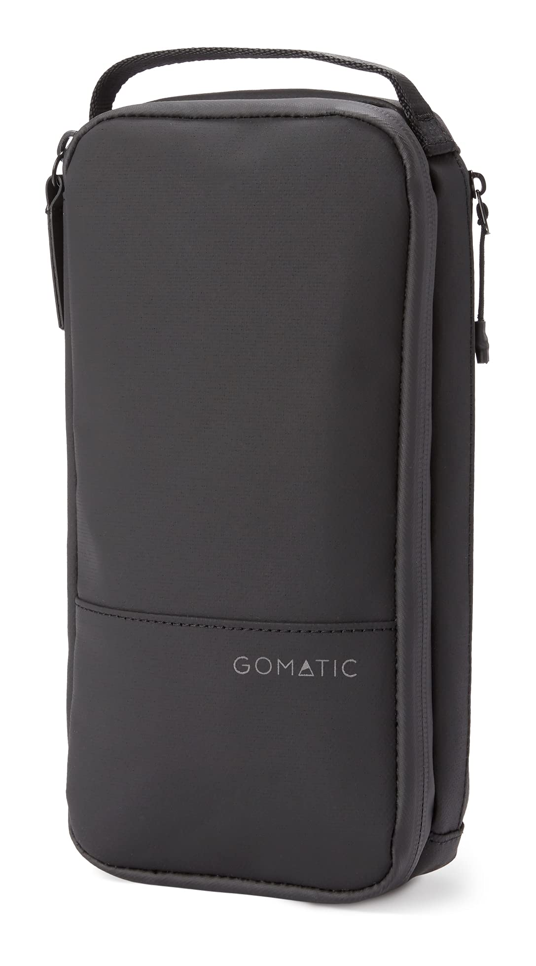 Gomatic Toiletry Wash Bag for Travel, Waterproof Storage Case for Shaving Kit, Makeup, Toiletries Black - Small