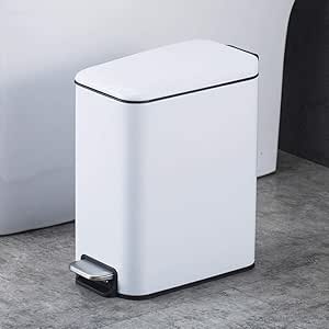 CHIXIANG Contenedor de Cocina Pedal de Metal Contenedor de Polvo Caja