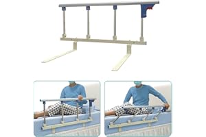 NEAUDE Bed Rails for Elderly Adults Rail Assist for Seniors Safety Bed Cane Guard Railing Bedrail Bar Collapsible Bed Side Grab Rail for Geriatric Handicap Handle Prevent Falling(37"x14", Only 1)