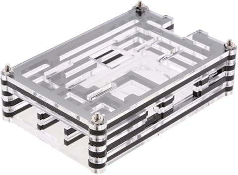 H HILABEE Caja De Caja Transparente para - Negro