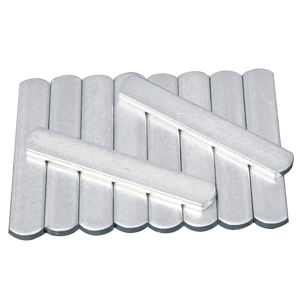 KOET Weighted Vest Steel Plates Adjustable Rustproof Strength Training Weight Long Steel Plate w/Round Head for Loading Leg Guards Weighted Vest