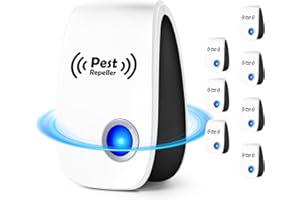 DOS VECES Upgraded Ultrasonic Pest Repeller 8 Packs, 2024 Indoor Mosquito Repellent for Rodent, Roach, Mouse, Bugs, Mice, Spider, Electronic Plug in Pest Control for House, Garage, Warehouse,Hotel