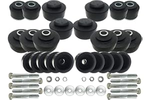 AUTO PRO USA Body Mount OE Style Rubber Bushing and Hardware Kit Compatible with Chevelle Coupe 1968-1972