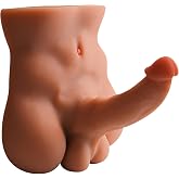 Taguwer Male Sex Doll with Flexible Dildo, 5.07LB Realistic Sex Dolls with 5 Inch Huge Cock for Female Masturbation, Tight An