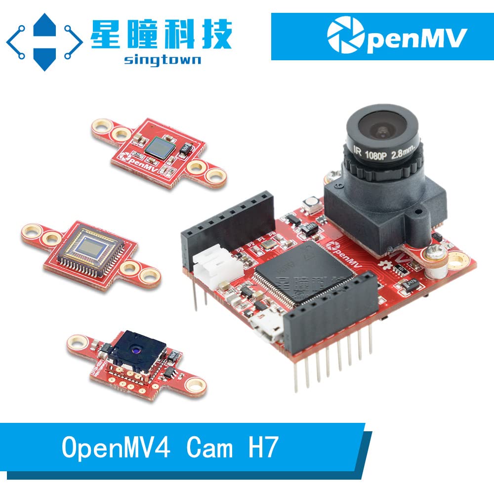 OpenMV SingTown Cam H7 R2 Genuine, SingTown, STM32 Image Processing Machine Vision Smart Camera Robotics Color&Shape Detection OpenMV4 H7