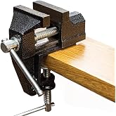 Mini Table Clamp Small Bench Vice New upgraded cast iron manufacturing Jewelers Hobby Clamps Craft Repair Tool Portable Work Bench Vise (mini) (BLACK, MINI 2 INCH)