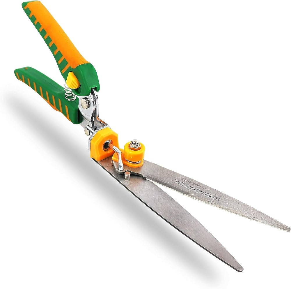 GRÜNTEK Icebird Grass Shears 345mm Rotating Head INOX Stainless Steel Blades