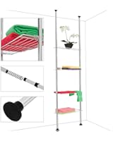 Badezimmer-Regal Weiß Badregal Teleskopregal Teleskop Badregale Bad WC