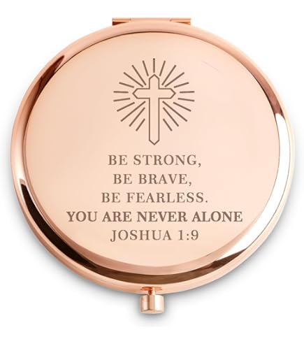 Sweet 16 Geschenk – Klappspiegel Mit Gravur, Doppelseitig (1x Normal, 1x 2x Vergrößerung), Rose Gold