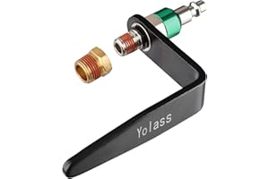 Yolass Pneumatic tool hook,1/4"NPT and 360° Rotatable L Air Rafter Hooks are Lightweight,Quick and Easy to Install for Air Bl