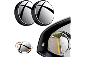 2 Pack Uction cup car Convex Blind spot Mirror,2025 New Removable Convex Wide Angle Rear View Mirror, 360° Wide Angle Side Re