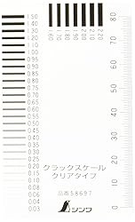 Shinwa Sokutei 58697 Crack Scale Clear Type