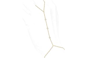 Gokeey Gold Hand Chain Bracelet for Women Trendy, Dainty 14k Gold Plated Ring Bracelet Hand Chain Finger Ring Slave Cuff Bracelet Cubic Zircon Hand Jewelry for Women Accessories