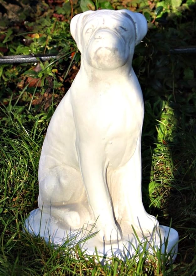 Tierfigur Gartenfigur Deko Figur Boxer H 32 Cm Tierskulptur Aus Beton Gartendeko Garten Deko Dekofigur Garten
