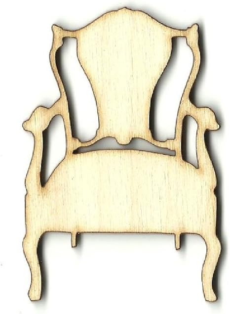 Amazon 椅子椅子 レーザーカットアウト 椅子木製図形 木製クラフト 椅子の装飾 椅子シルエット インテリア オンライン通販