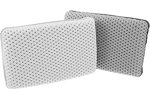 Sewroro 2pcs Small Foam Bath Pillow with Suction Cups for Tub, Neck and Head Support Cushion, Non-Slip Spa