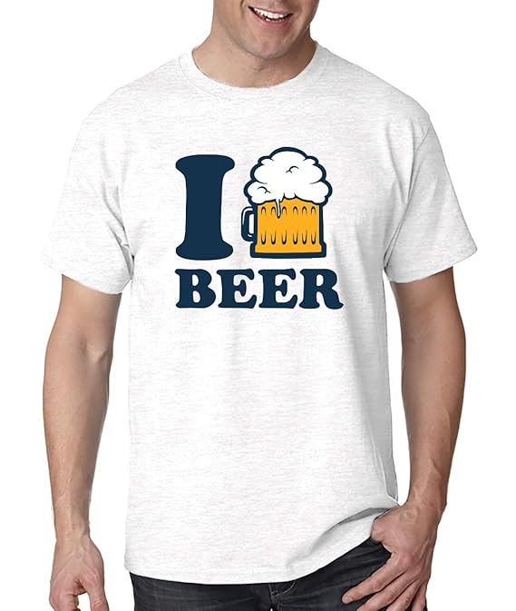 Buy Beer Men's Printed Cotton White TShirt (Large) at Amazon.in