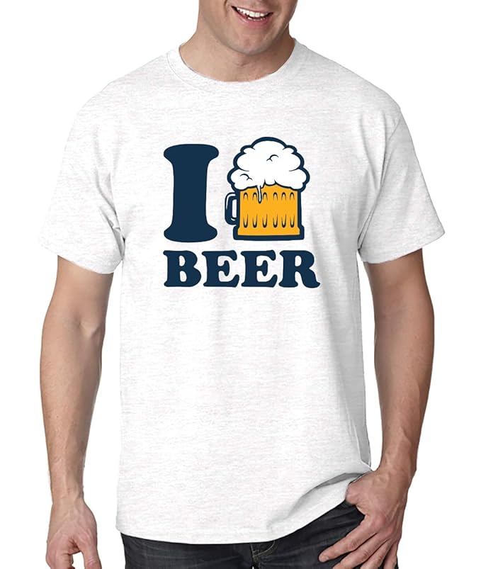 Buy Beer Men's Printed Cotton White TShirt (Large) at Amazon.in