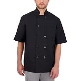 Happy Chef Men's Reactor Chef Coat | CookFlex stretch, CookCool back ventilation and a tailored fit
