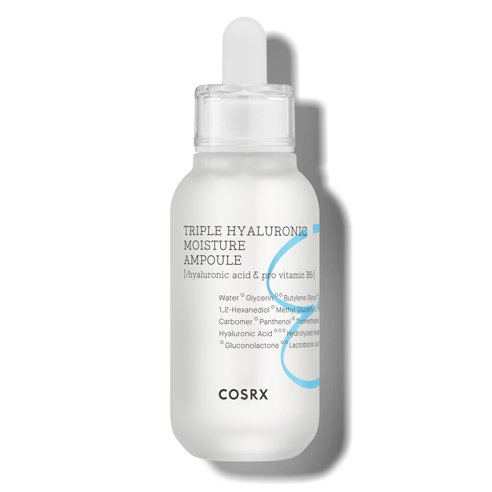 COSRX Hydrium Triple Hyaluronic Moisture Ampoule, 40ml | Hyaluronic Acid Viscous Serum | Korean Skin Care, Vegan, Cruelty Free, Paraben Free, CPNP Registered